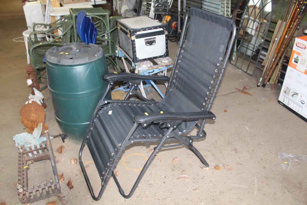 A garden lounger