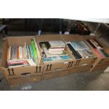 Four boxes of various books