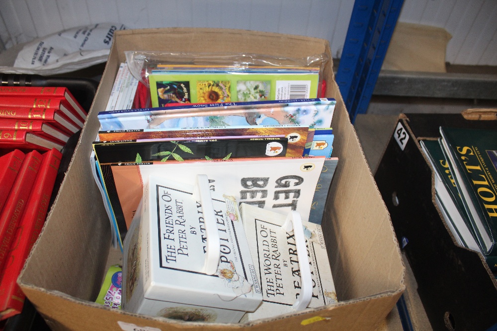 A box of various children's books to include two b