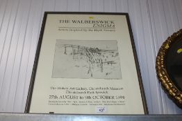 A framed and glazed Wolsey Art Gallery poster "The