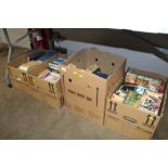 Four boxes of various books