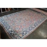 An approx 12' x 8'9" floral patterned carpet