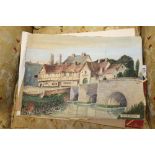 A watercolour study of Tewksbury; the Vintage Guid