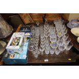 A quantity of Royal Doulton cut crystal glassware