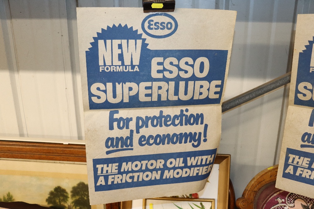 Two Esso New Formula Super Lube advertising poster - Image 3 of 3