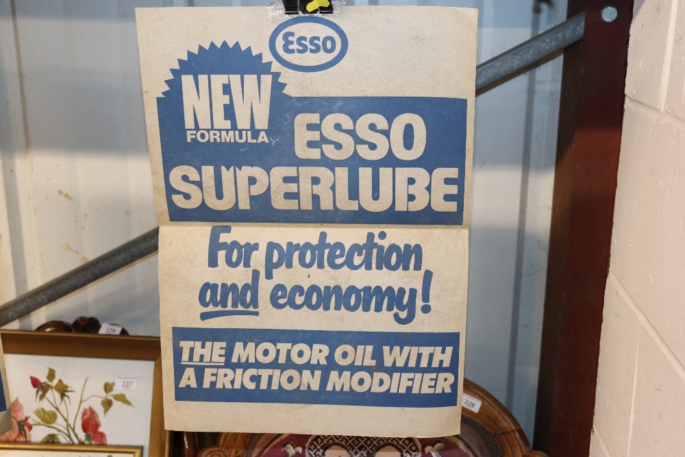 Two Esso New Formula Super Lube advertising poster - Image 2 of 3