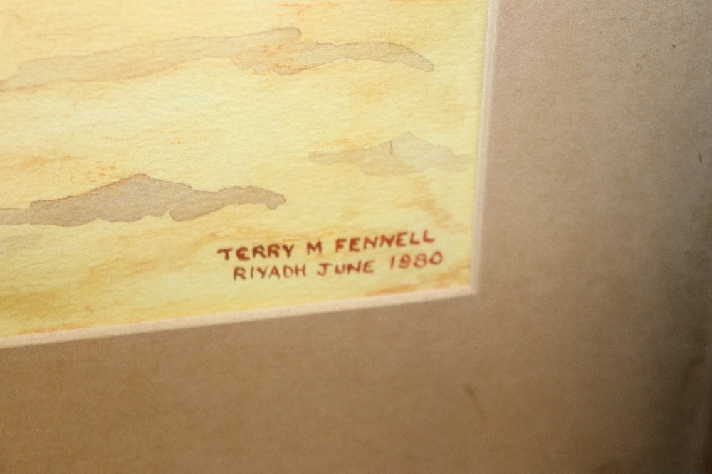 Terry M. Fennell, Arabian Desert scene, signed Riy - Image 2 of 2
