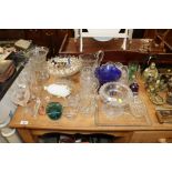 A quantity of various table glassware to include