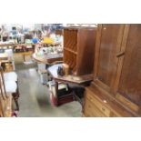 An Edwardian octagonal topped window table and a s