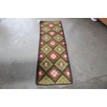 Approx. 6'4" x 2' Momani Kilim runner