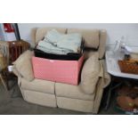 A Parker Knoll electric reclining two seater sette