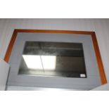 A modern wall mirror