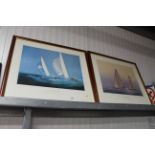 After Tim Thompson, two prints "The America's Cup"