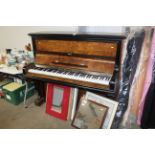 An Ibach Sohn walnut cased upright piano