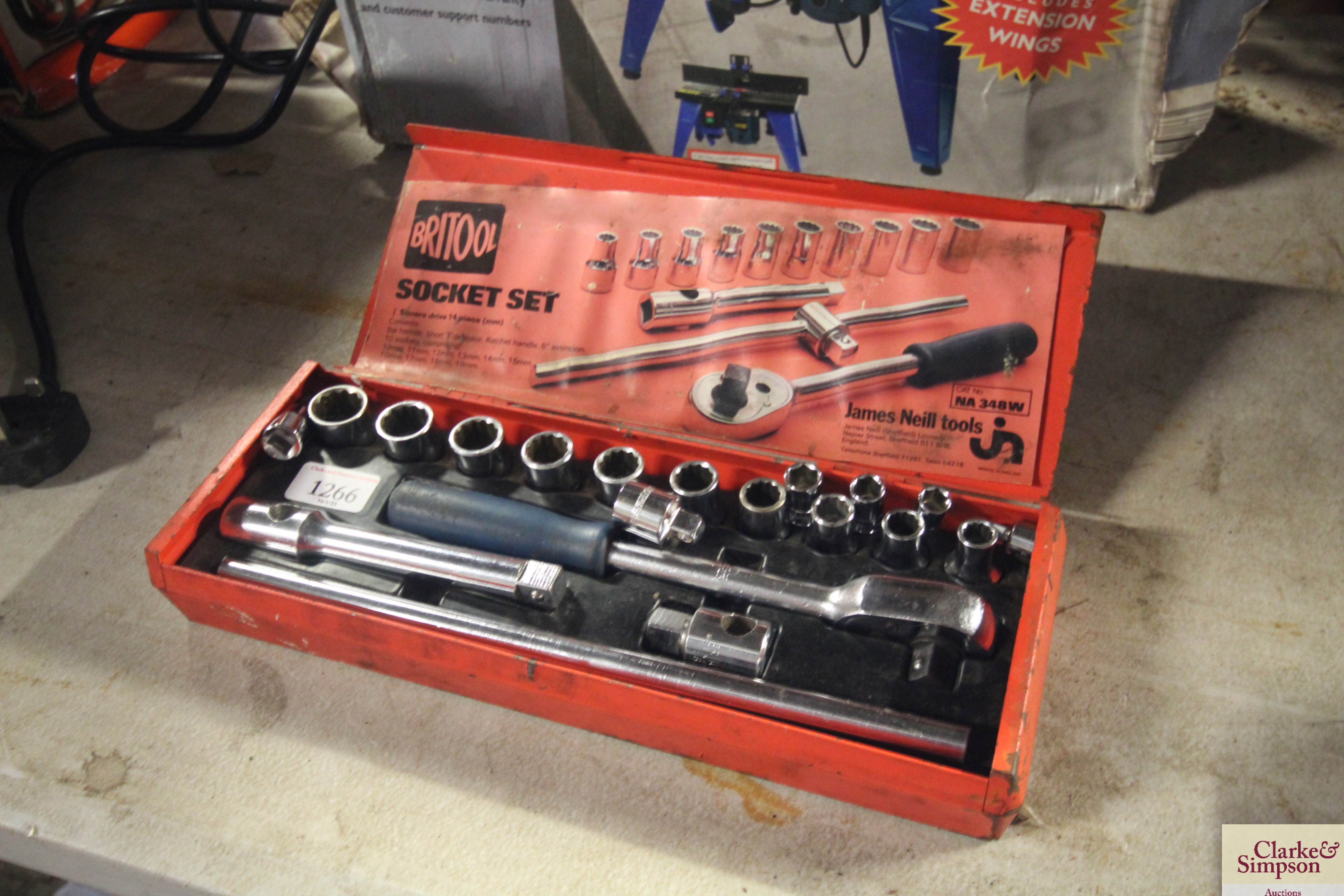 A Britool socket set