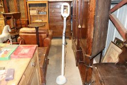 A floor standing flexible reading lamp