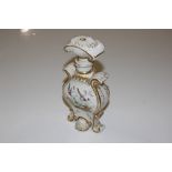 A 19th Century porcelain floral decorated scent fl