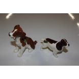 Two Beswick porcelain dogs