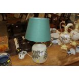 A Furnace Pottery lamp