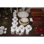 A Royal Worcester coffee set and various Spode pla