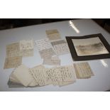 A quantity of WW1 naval letters and a ships photog