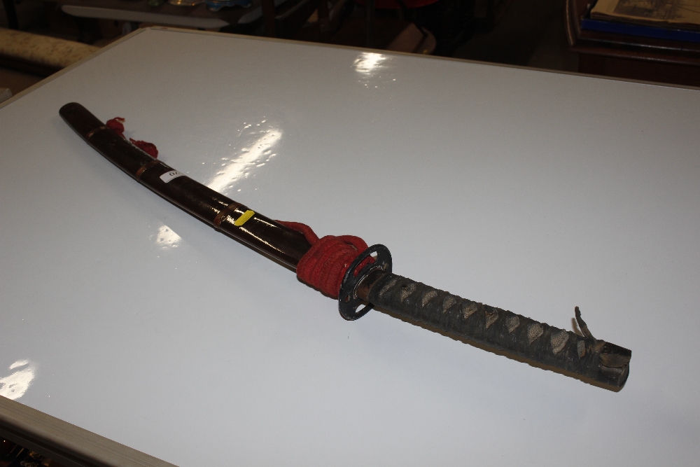 An antique Japanese Samurai sword