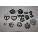 A box containing various Victorian and later silve