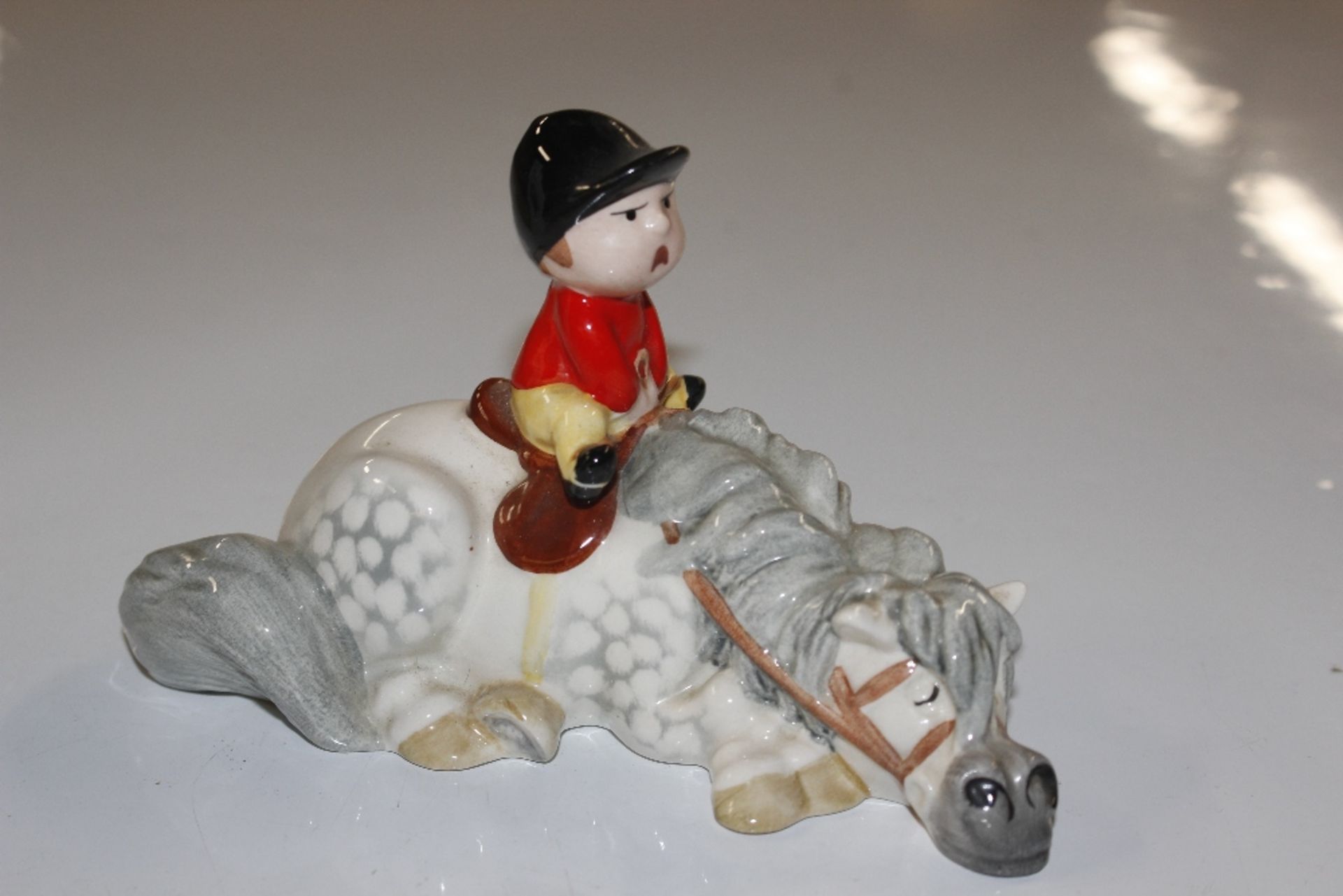 A Beswick Thelwell pony and rider with box and paperwork - Image 3 of 4