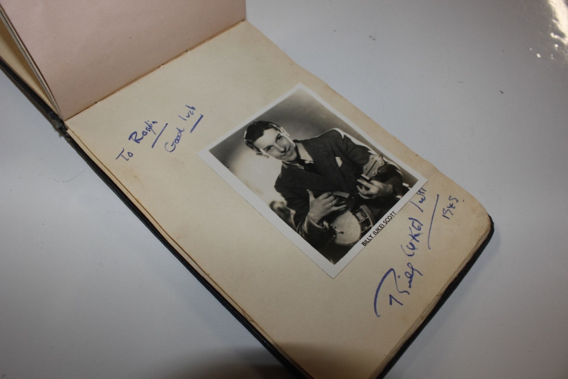 An autograph book including some photographs of ce - Image 12 of 13