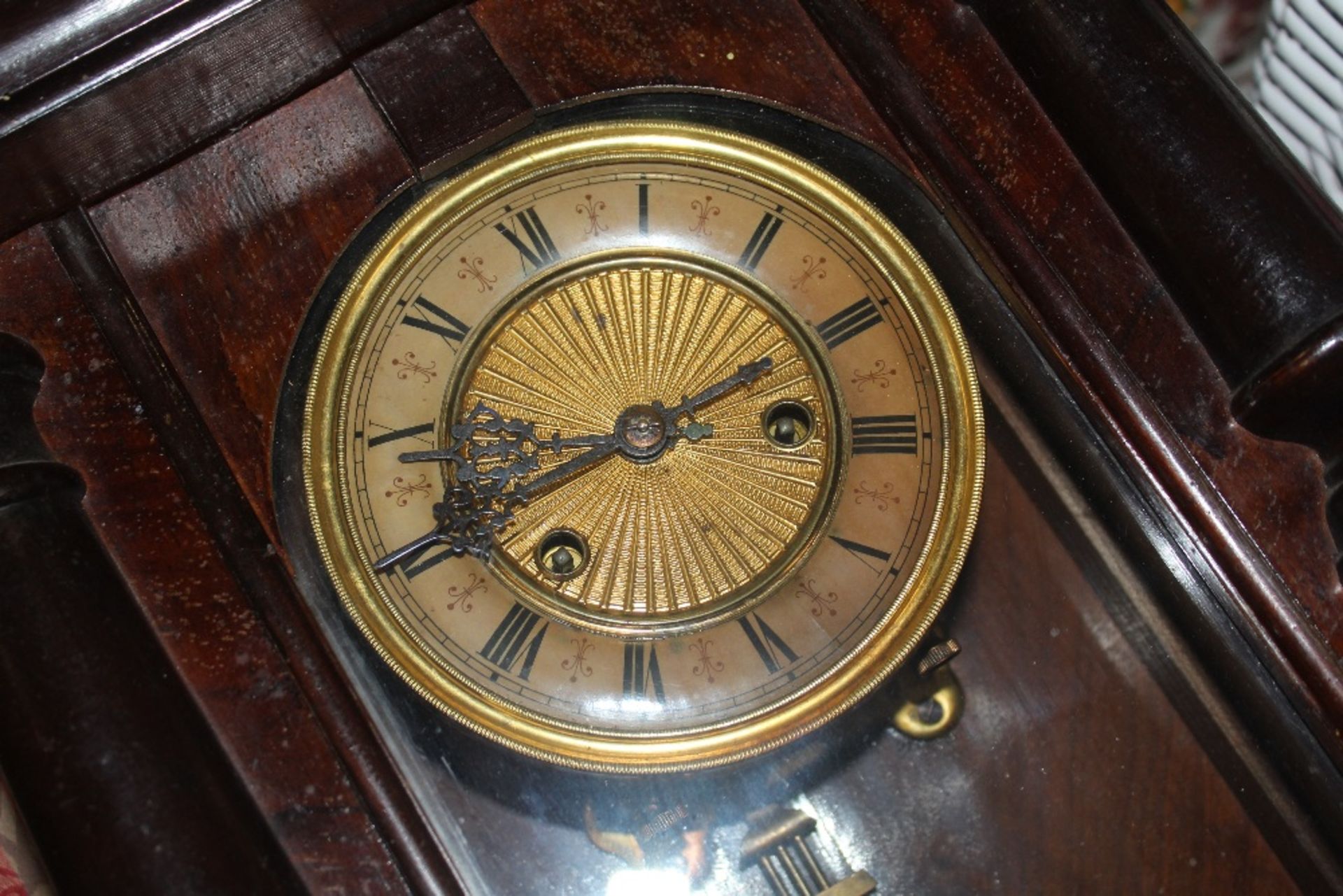 A Victorian walnut regulator wall clock - Image 3 of 3