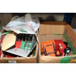 Two boxes containing various children's toys and B