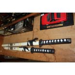 Two decorative Samurai swords