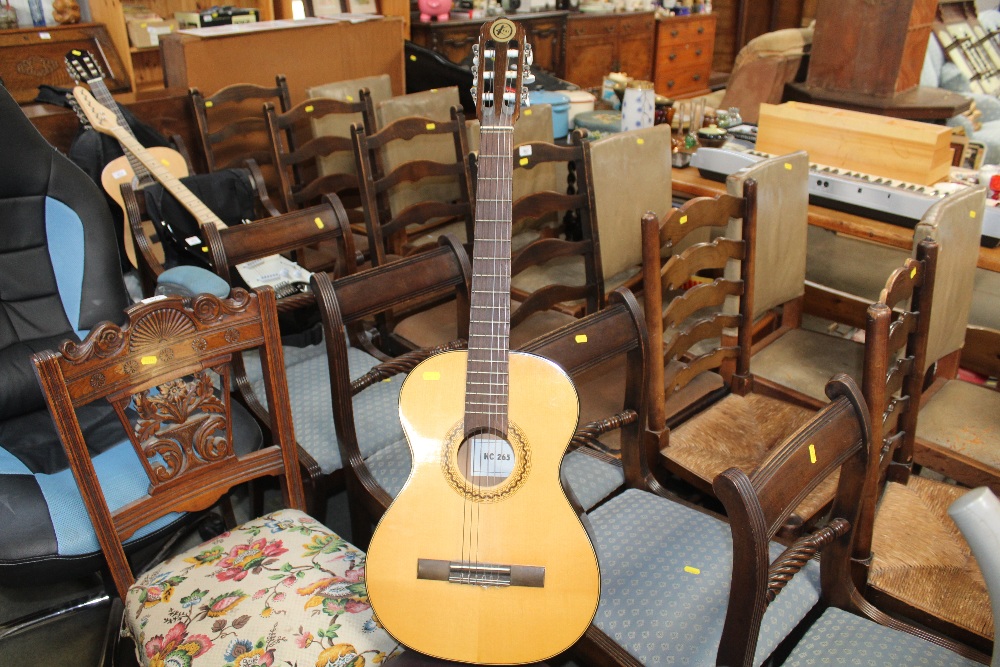 A Kay acoustic guitar