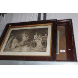 A framed print 'Silvery Moonlight' and another 'Wh