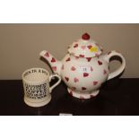 An Emma Bridgewater teapot and mug