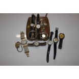A box of assorted wrist watches to include Toymix,
