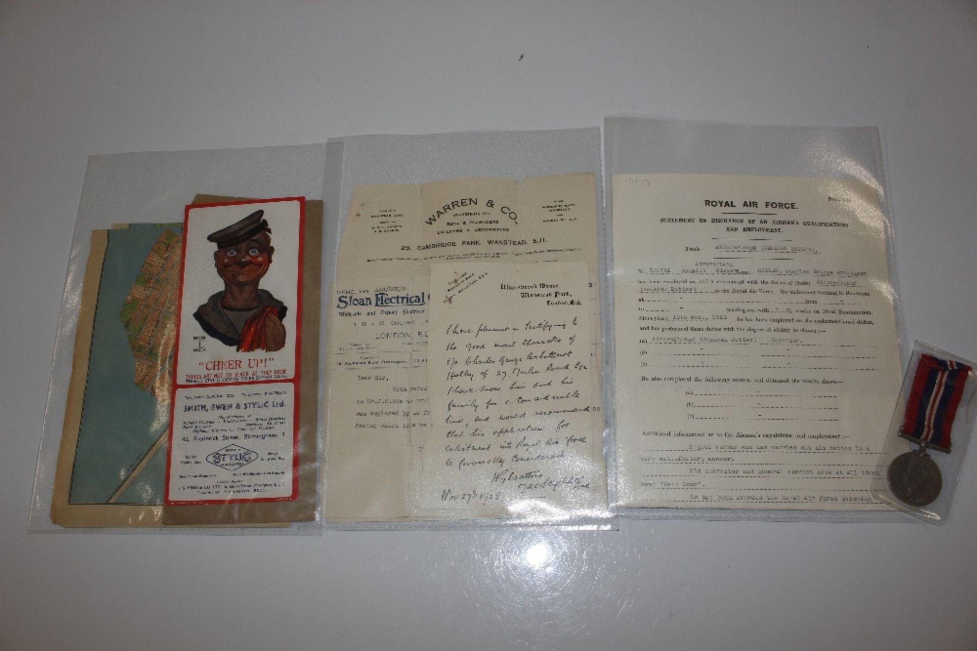 RAF WW2 group of medals to Frederick Walter Franci