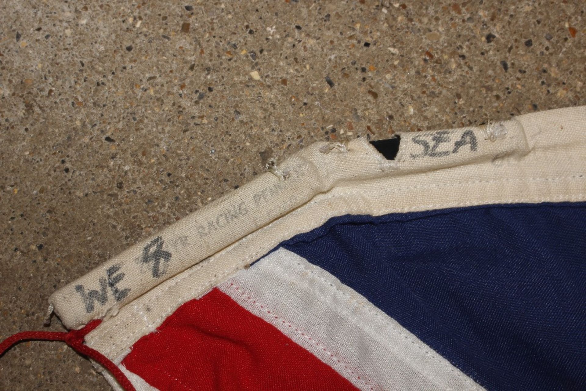 A large vintage Union Jack flag approx. 5' x 2'6" - Image 2 of 3