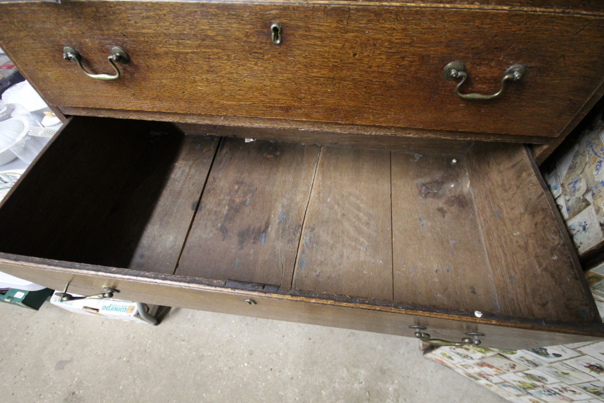 An antique chest on chest raised on bracket feet - Image 5 of 7