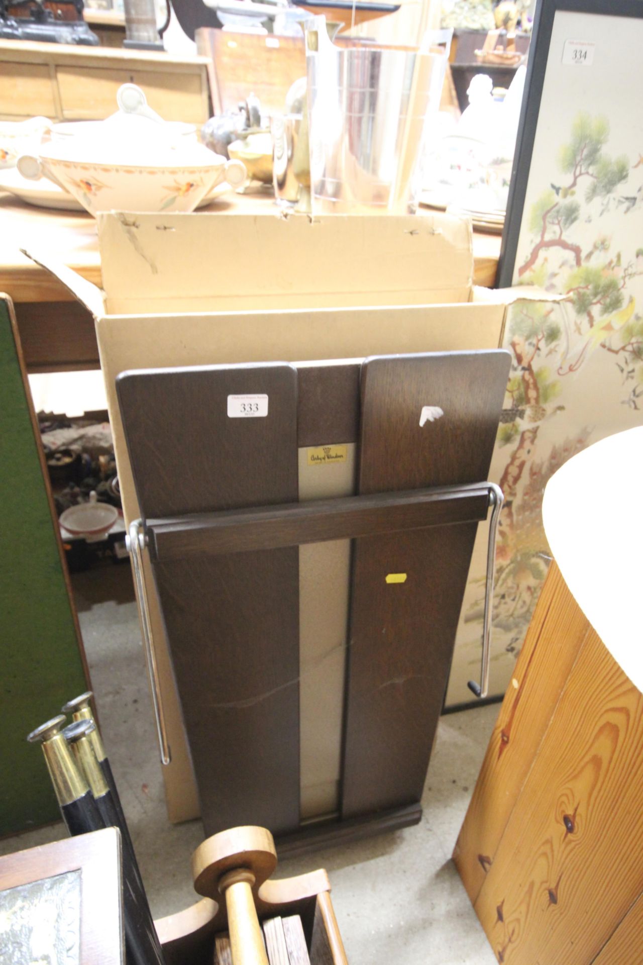 A Corby of Windsor trouser press with original box