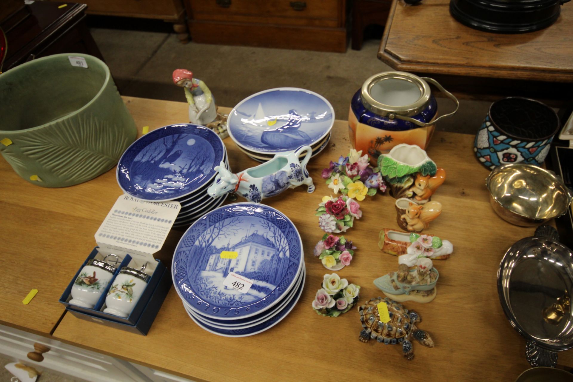 A quantity of Royal Copenhagen collector's plates;