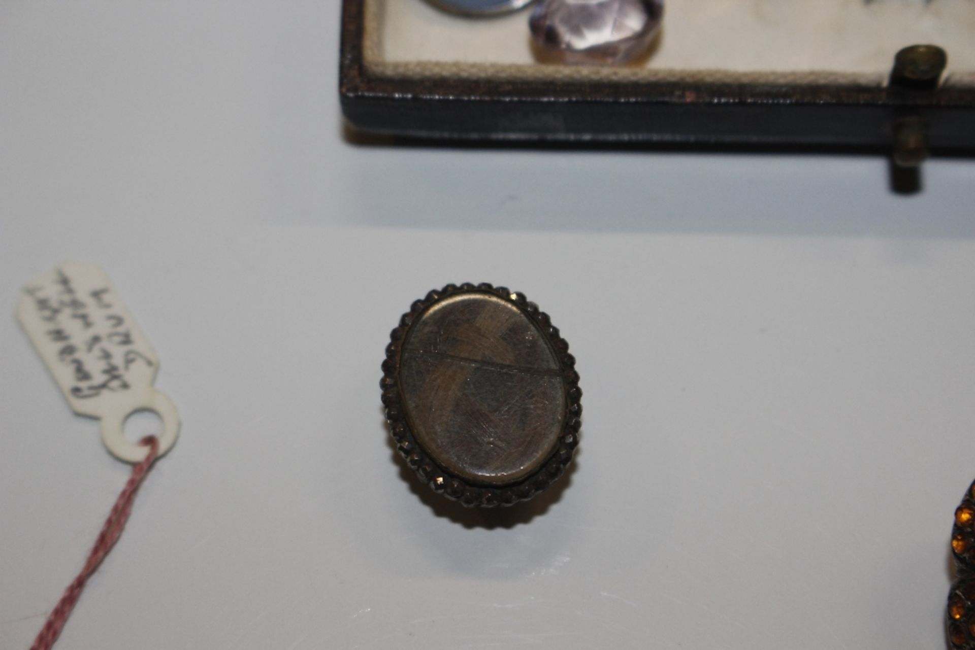 A box containing a pair of micro mosaic ear-rings; - Image 10 of 12