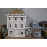 A dolls house together with various dolls house fu