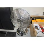 A desk fan