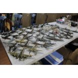 A collection of various model aircraft