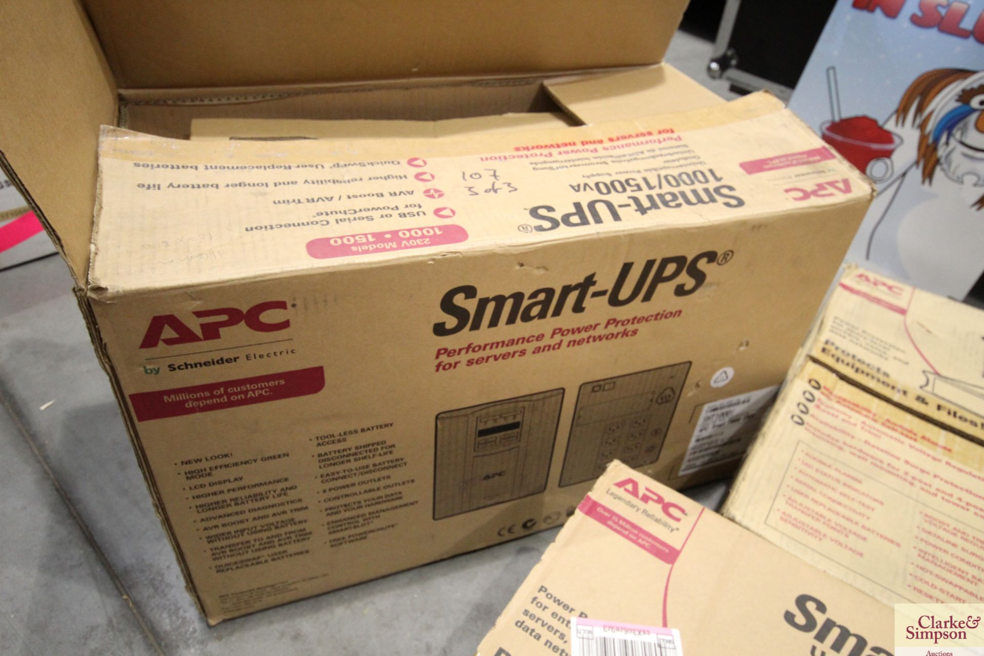 2X APC Smart UPS uninterrupted power supplies, and a Crown six channel Professional power amplifier. - Image 2 of 5