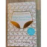 Signed 25th Anniversary Edition of Bridget Jones's Diary by Helen Fielding