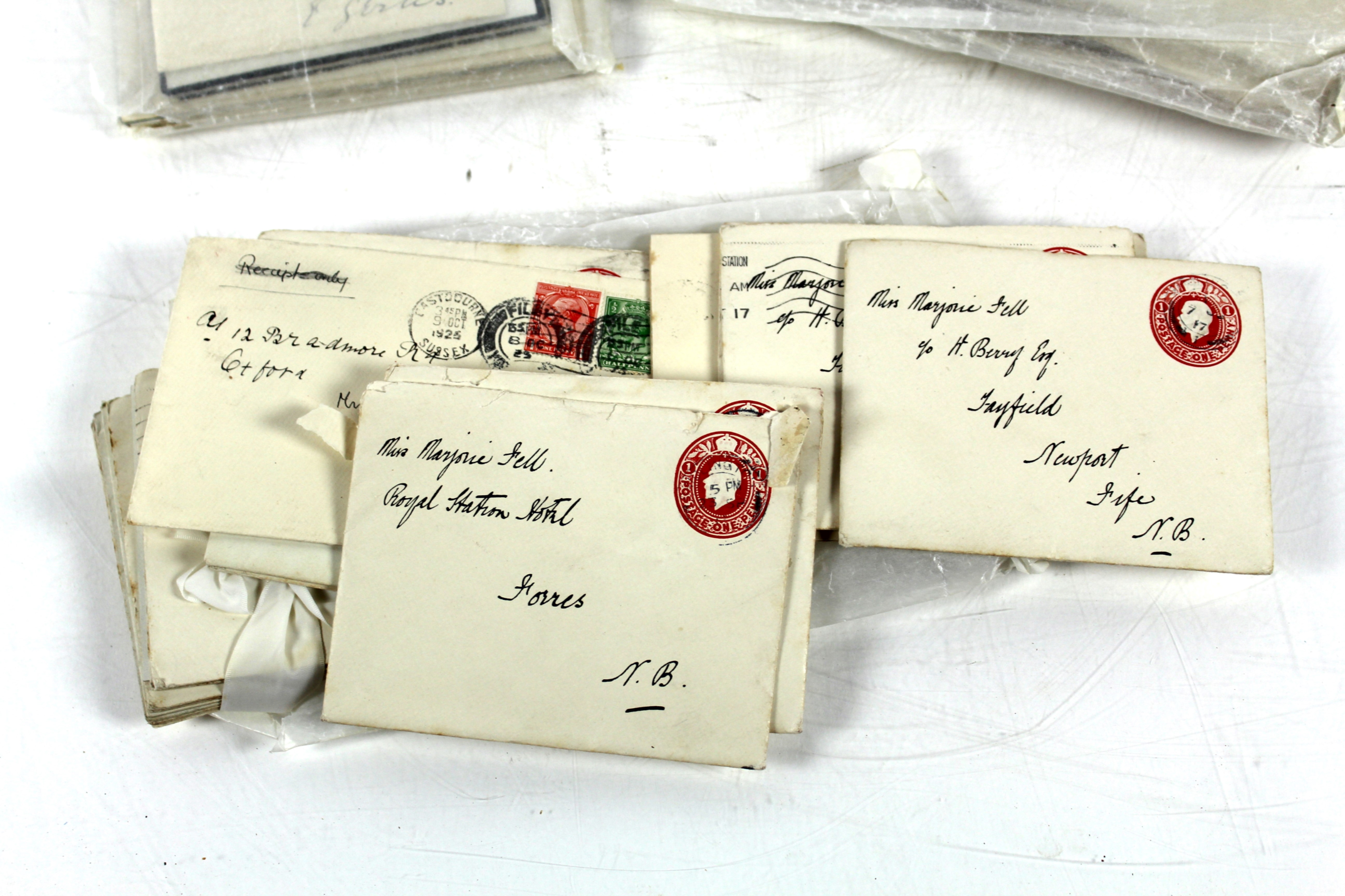 A collection of antique postal correspondence and - Image 4 of 4