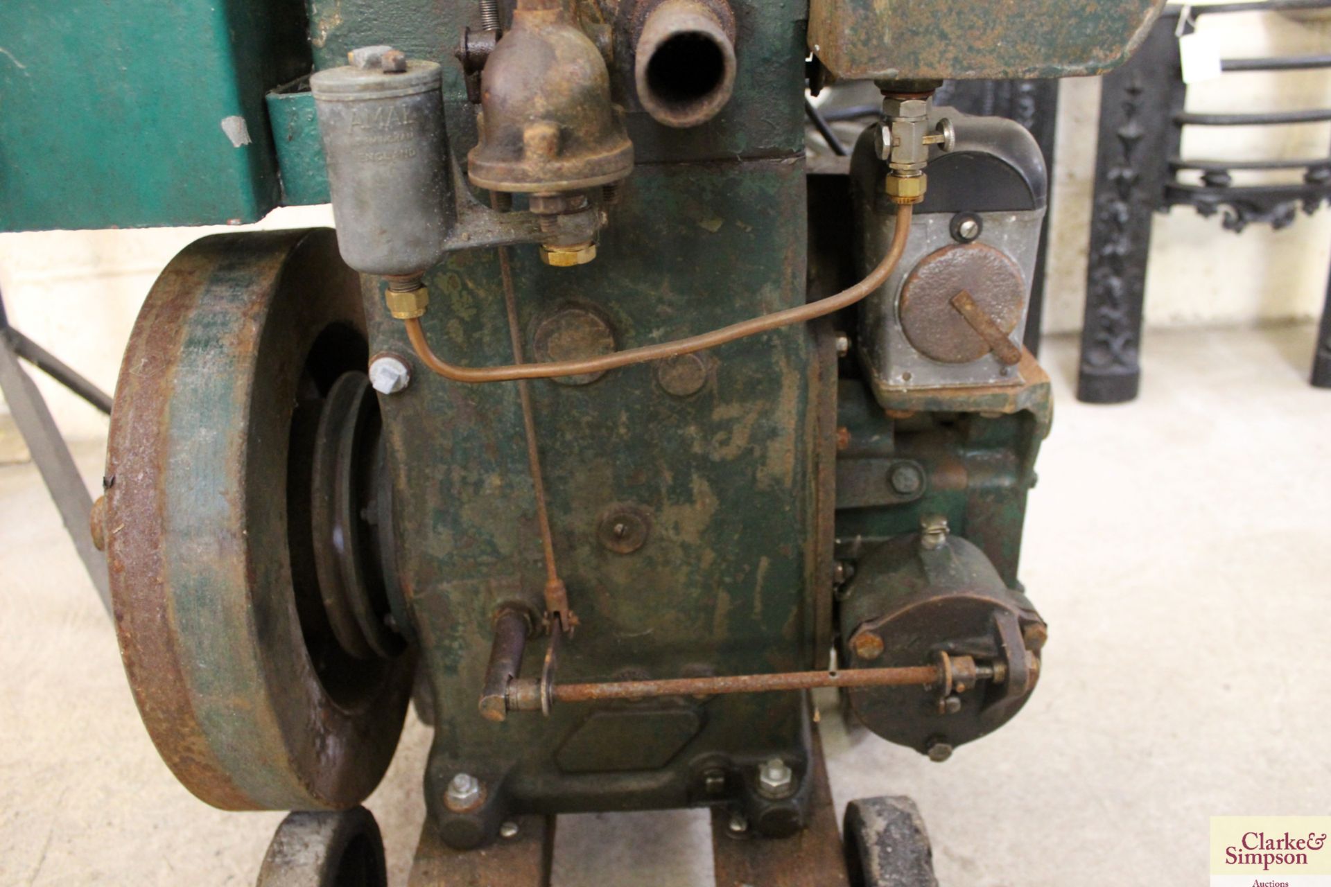 A Lister D stationary engine on trolley base - ven - Image 11 of 19
