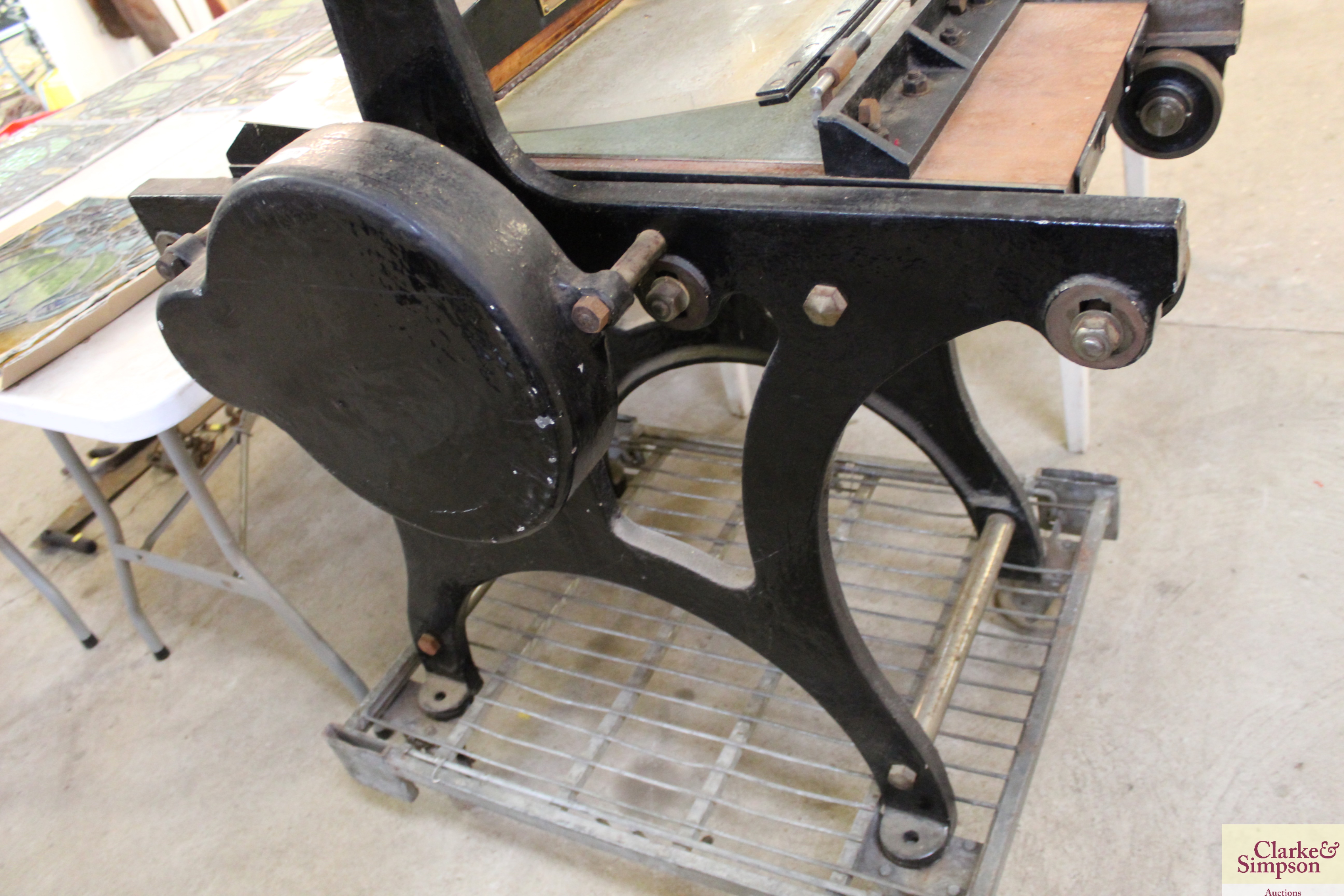 A Furnival & Co. Ltd. hand operated litho printing press - Image 6 of 10